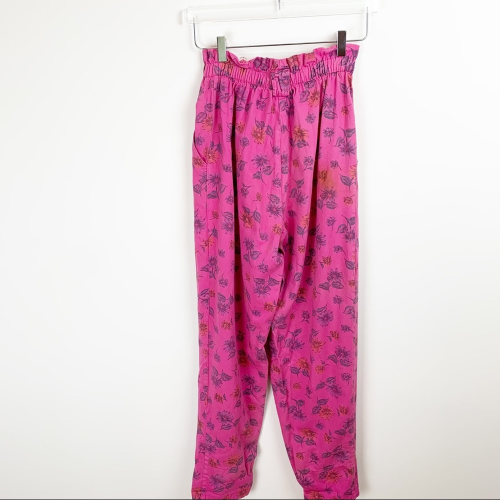 Vintage | 90's Daisy High Waist Paperbag Pants